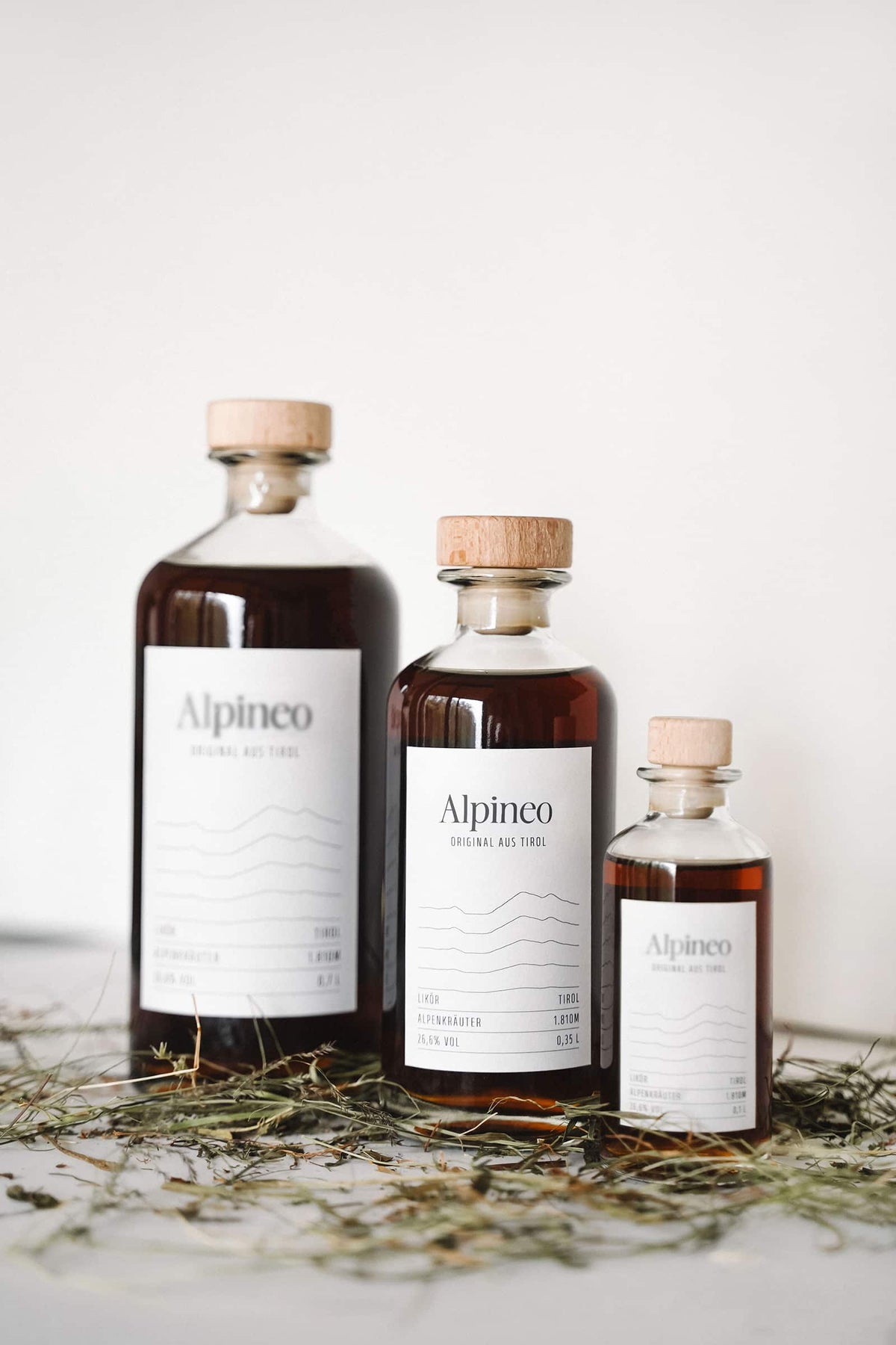 Alpineo in drei Größen